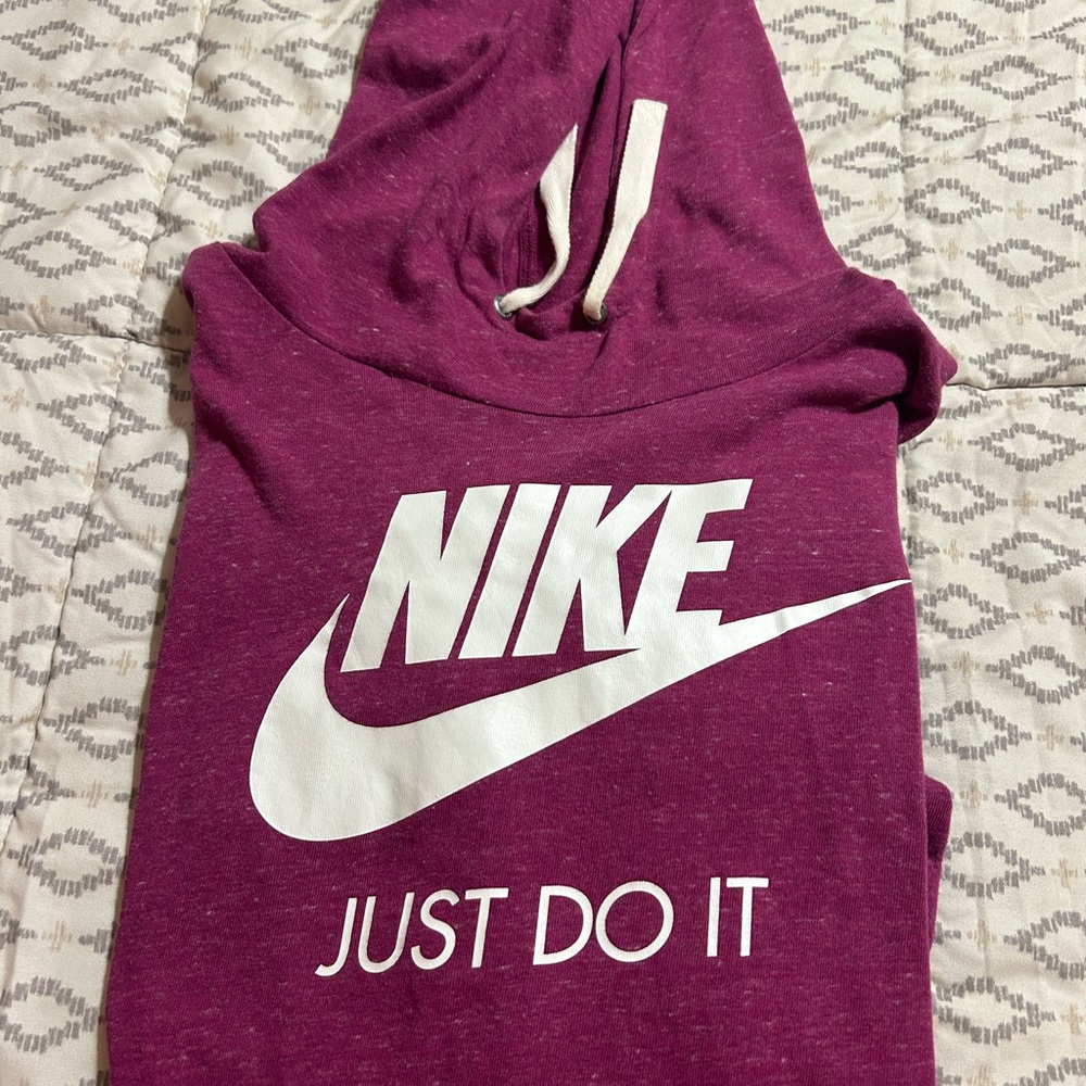 Nike Magenta Sweatshirt with White Trim
